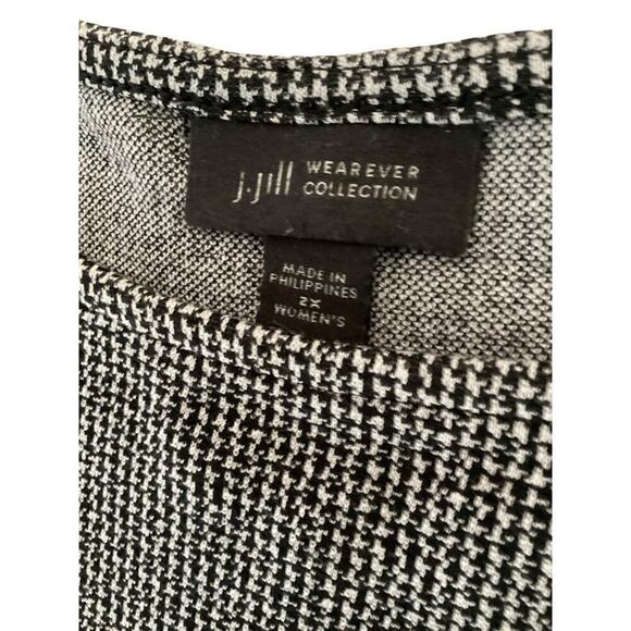 J.Jill Wearever collection Houndstooth Dress women’s 2x gray - Picture 5 of 5